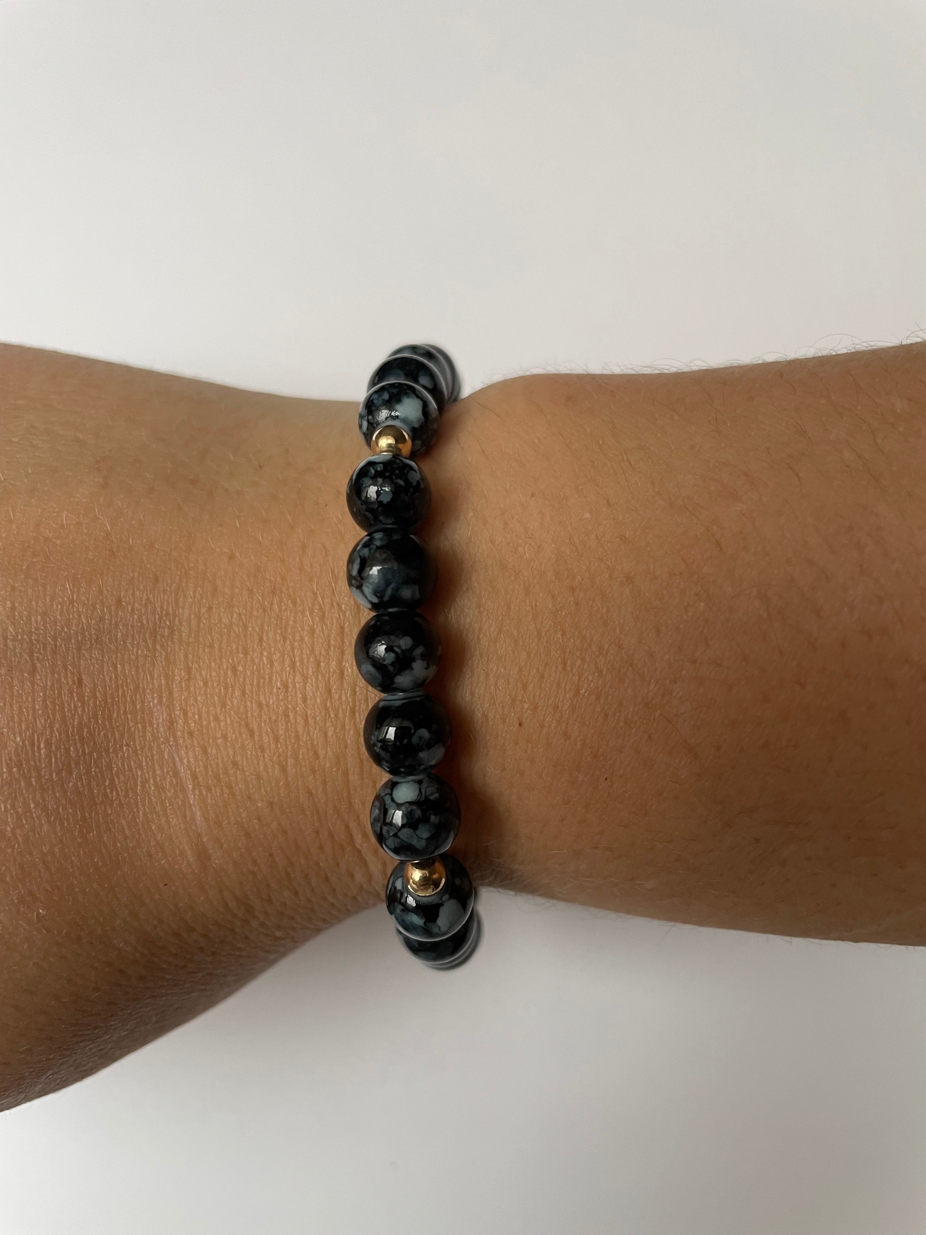 Black Onyx bracelet,Black Accessories, Bracelet
